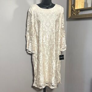 NEW Liz Claiborne Size 18 Ivory Lace Dress NWT